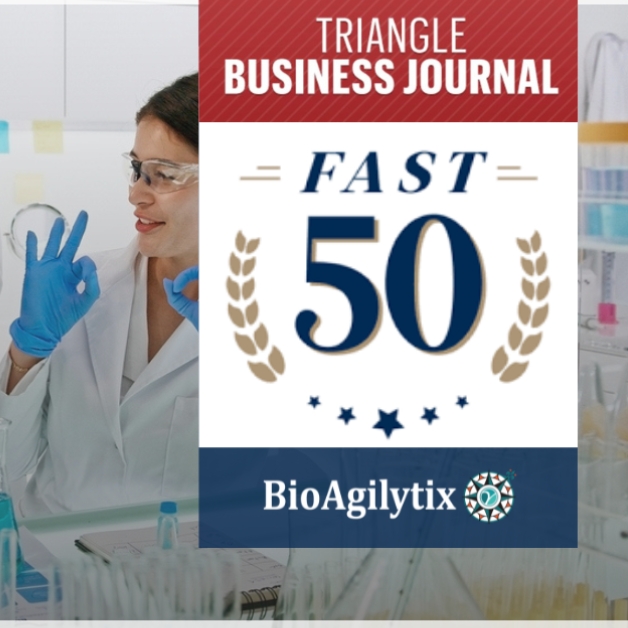 BioAgilytix Triangle Business Journal Fast 50 Award 2024